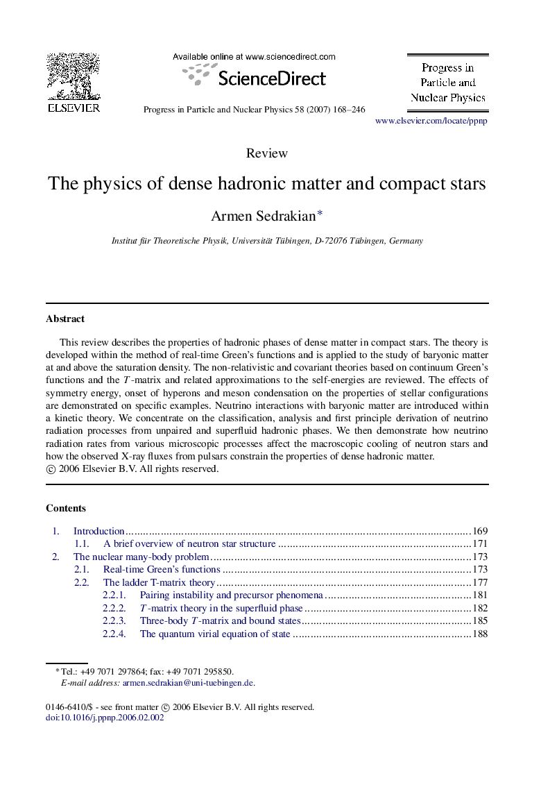 The physics of dense hadronic matter and compact stars