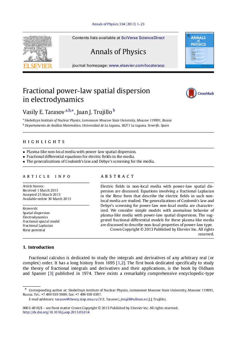 Fractional power-law spatial dispersion in electrodynamics