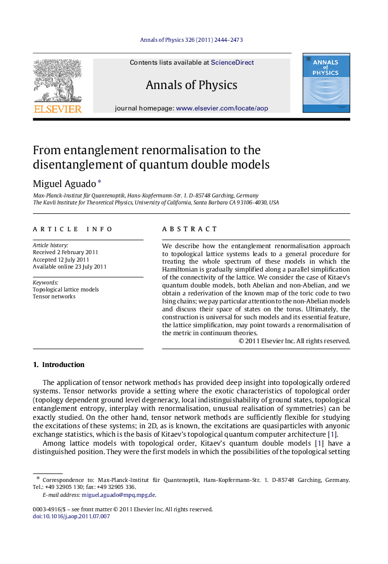 From entanglement renormalisation to the disentanglement of quantum double models