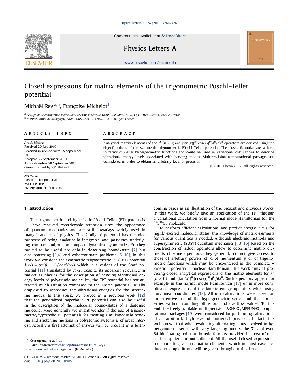 Closed expressions for matrix elements of the trigonometric Pöschl-Teller potential