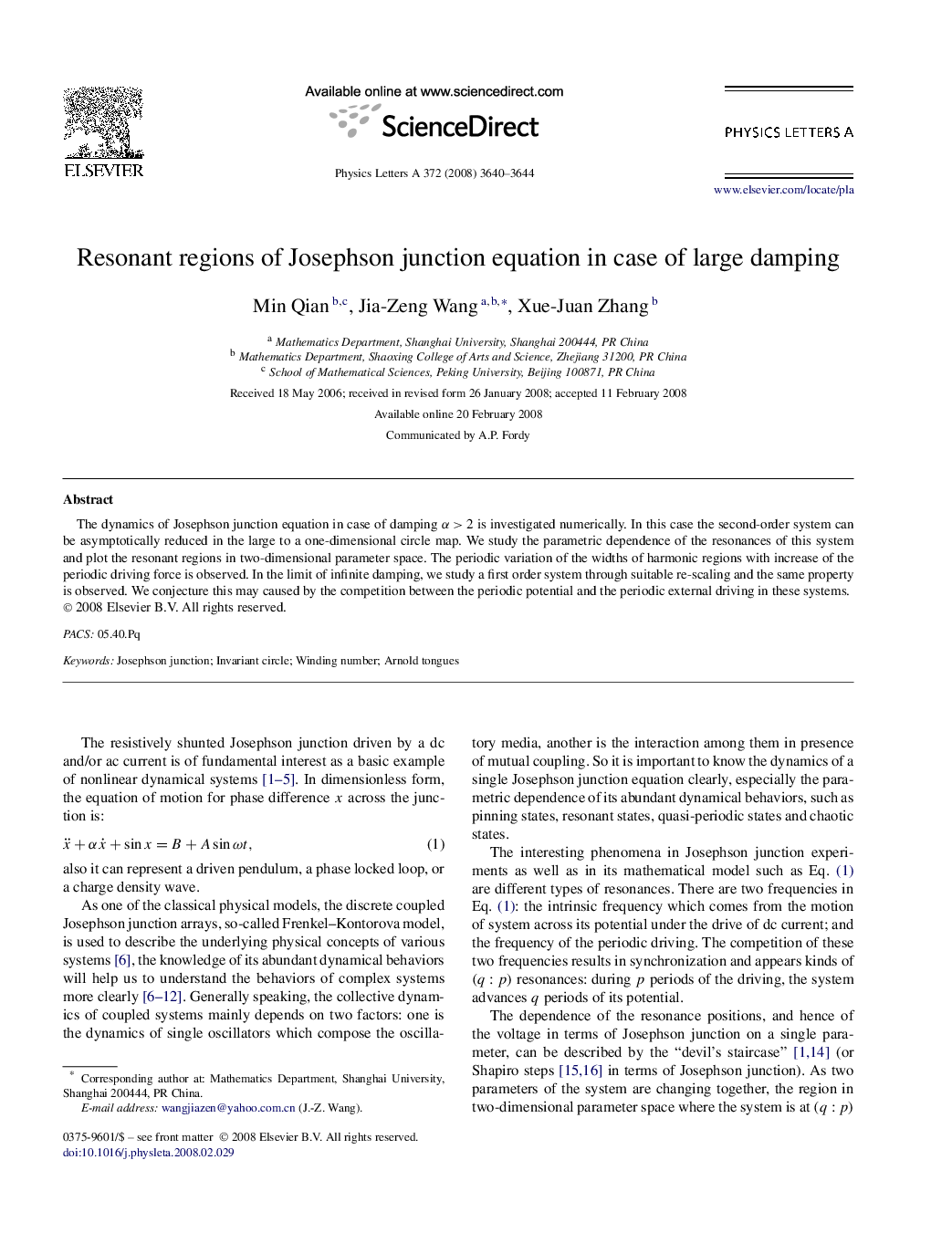 Resonant regions of Josephson junction equation in case of large damping