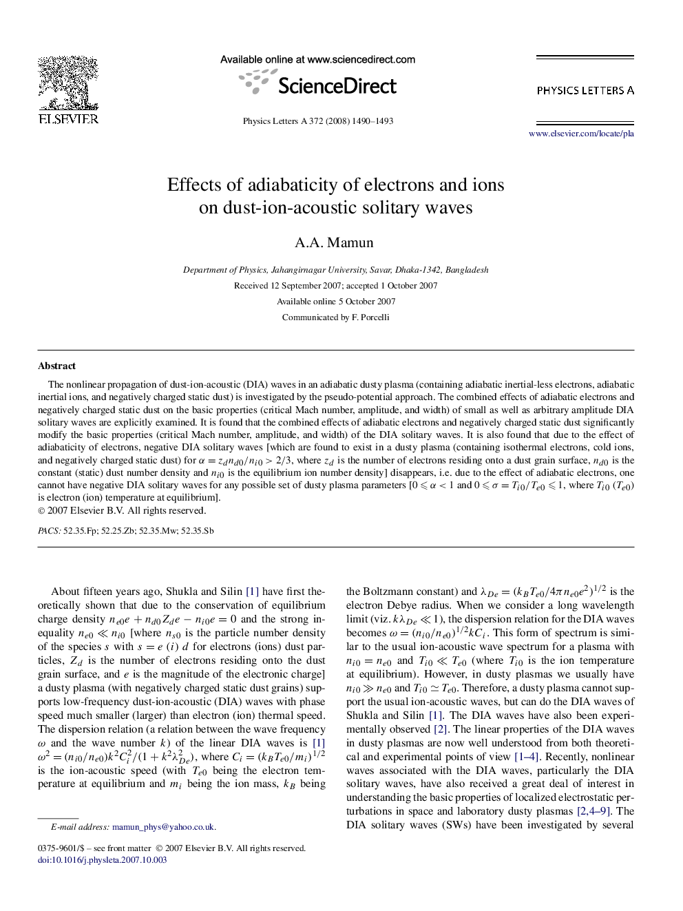 Effects of adiabaticity of electrons and ions on dust-ion-acoustic solitary waves