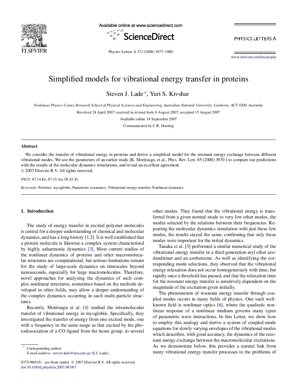 Simplified models for vibrational energy transfer in proteins