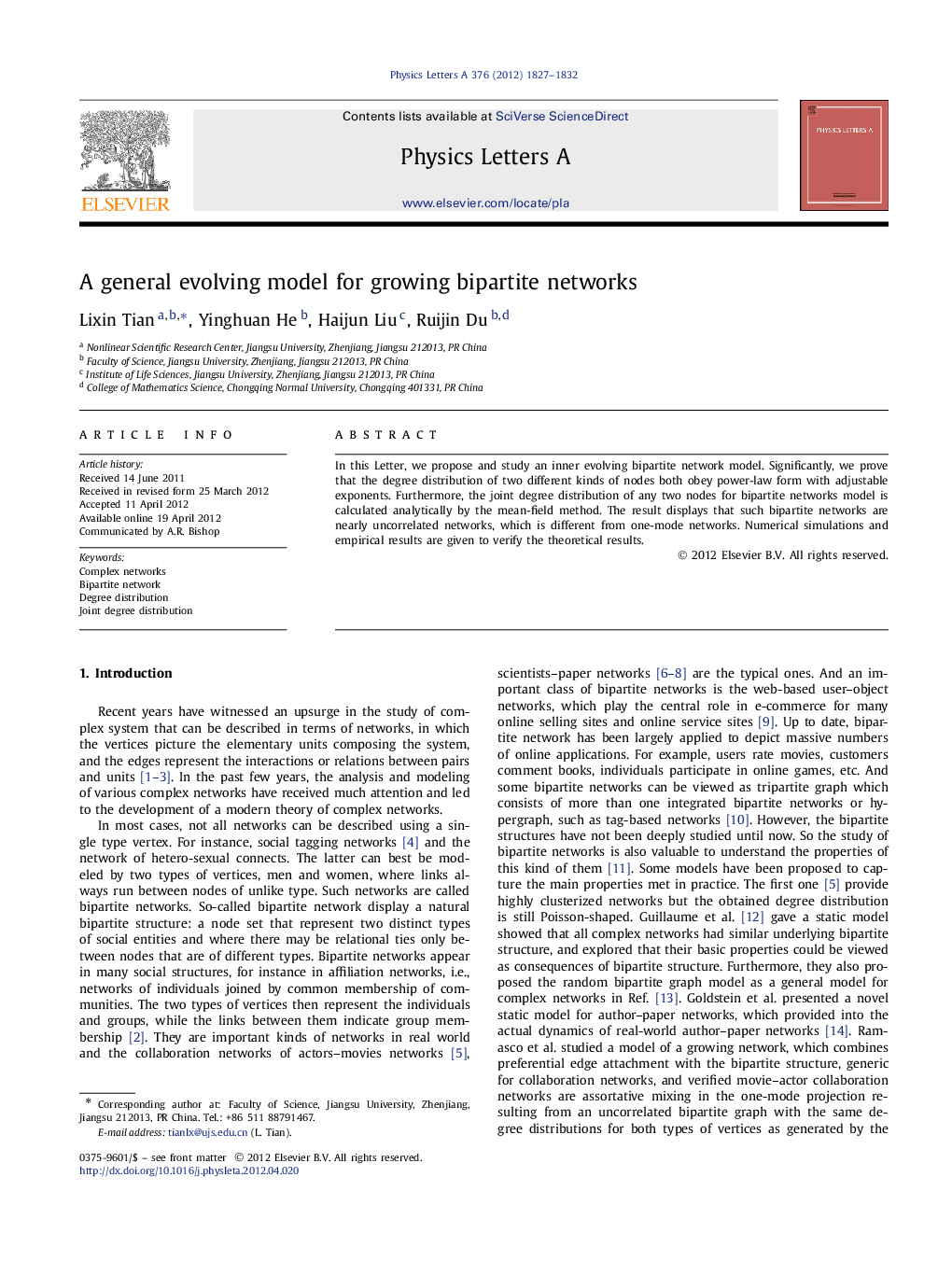 A general evolving model for growing bipartite networks