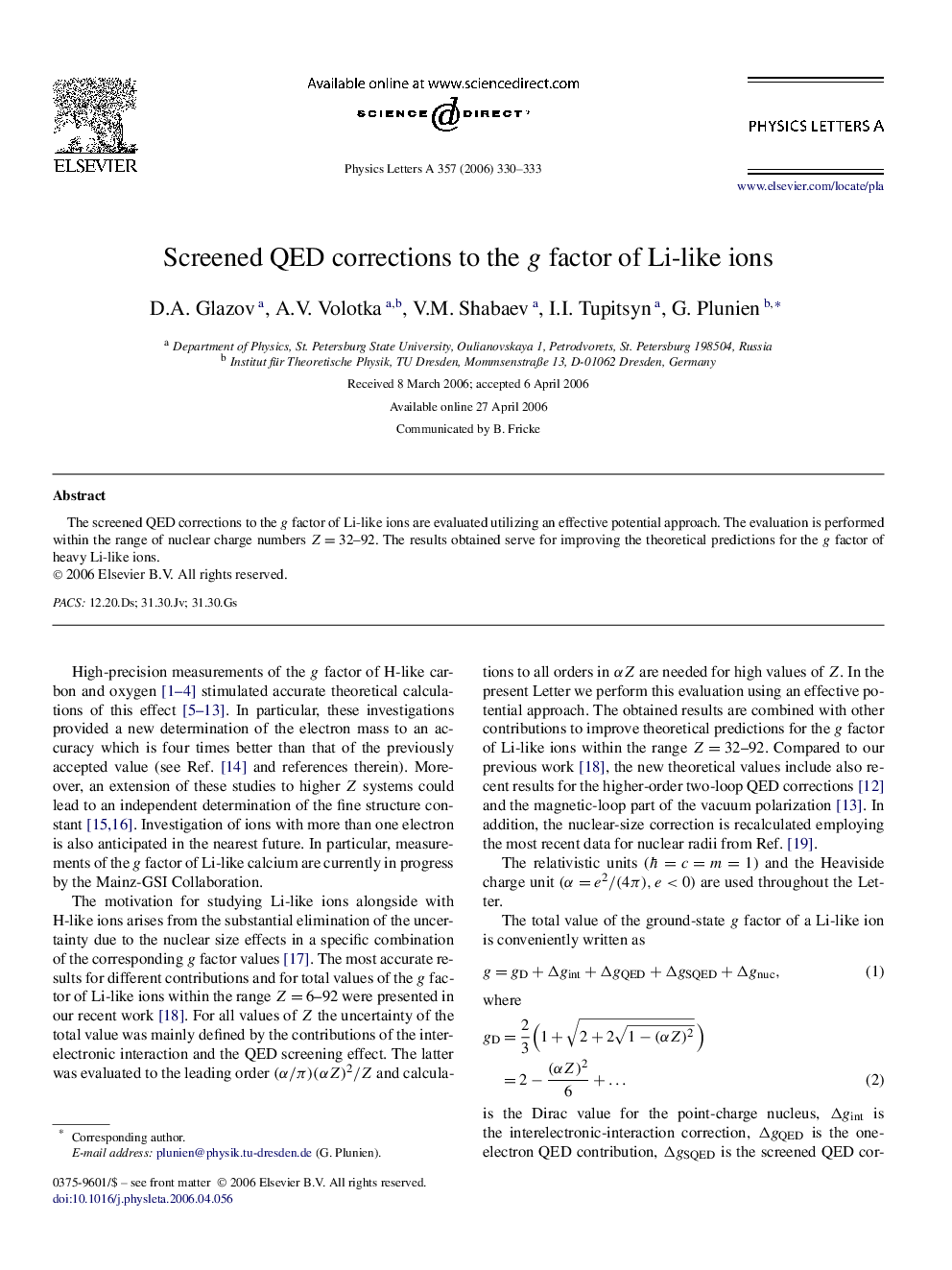 Screened QED corrections to the g factor of Li-like ions