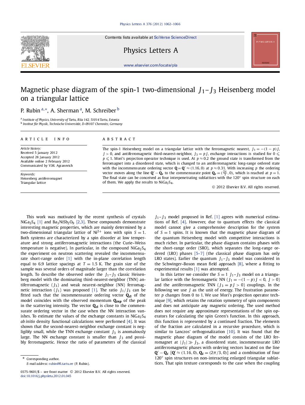 Magnetic phase diagram of the spin-1 two-dimensional J1-J3 Heisenberg model on a triangular lattice