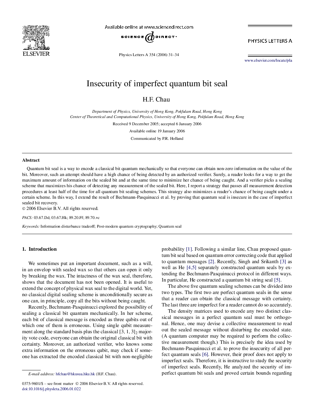 Insecurity of imperfect quantum bit seal