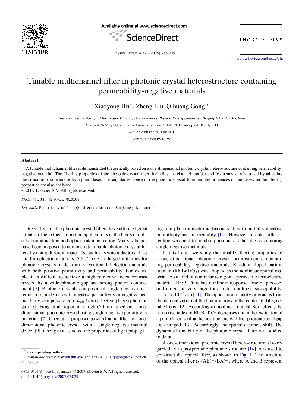 Tunable multichannel filter in photonic crystal heterostructure containing permeability-negative materials