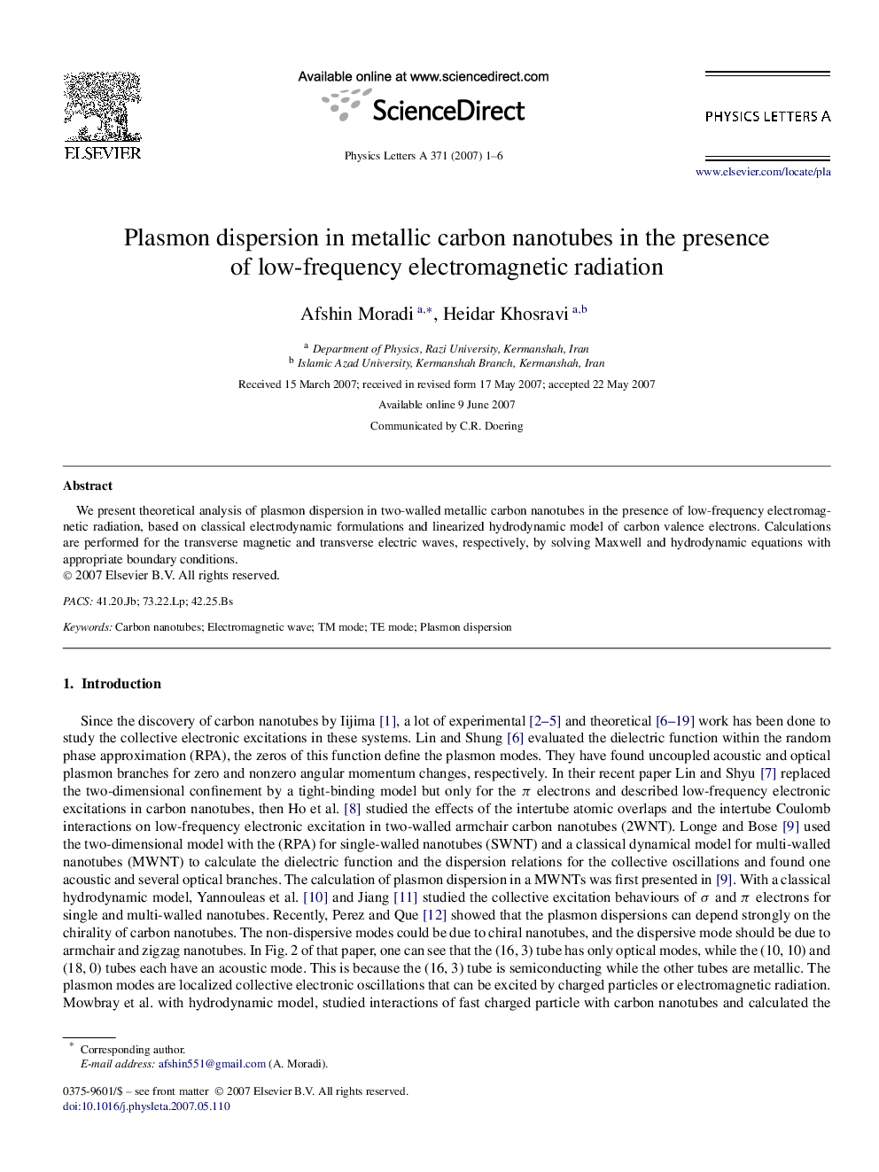 Plasmon dispersion in metallic carbon nanotubes in the presence of low-frequency electromagnetic radiation