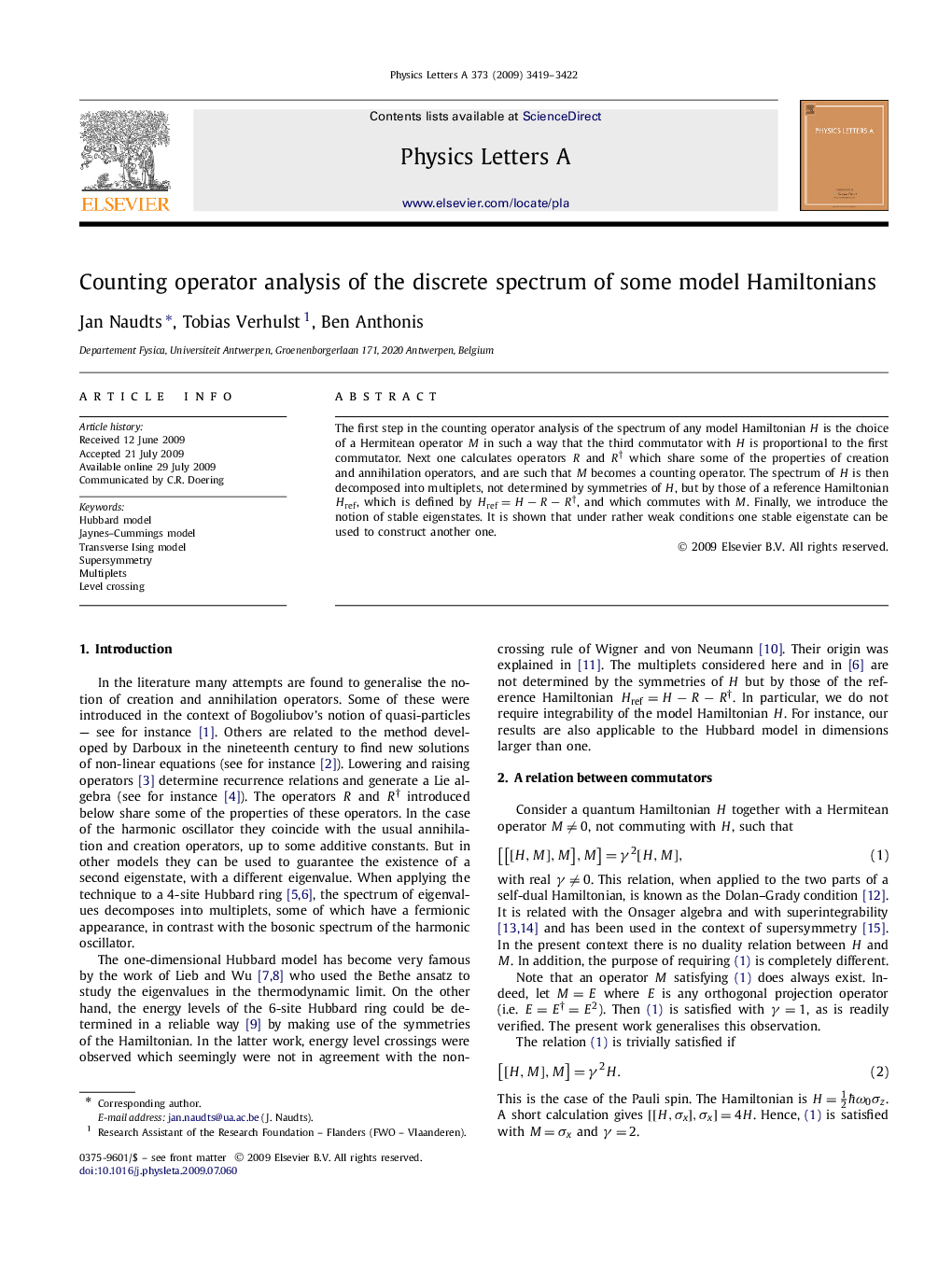 Counting operator analysis of the discrete spectrum of some model Hamiltonians