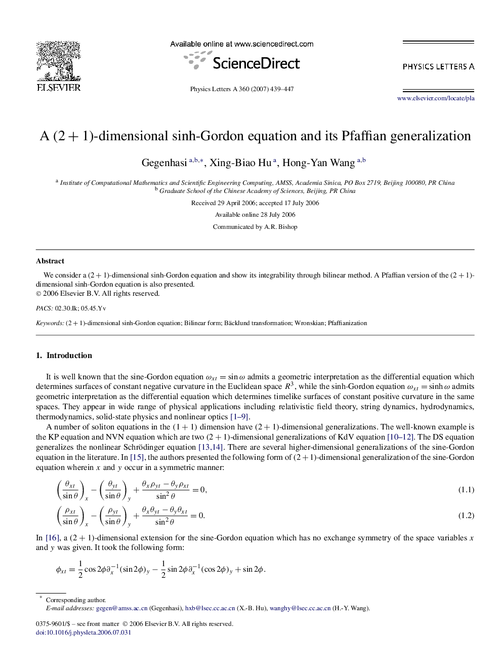 A (2+12+1)-dimensional sinh-Gordon equation and its Pfaffian generalization