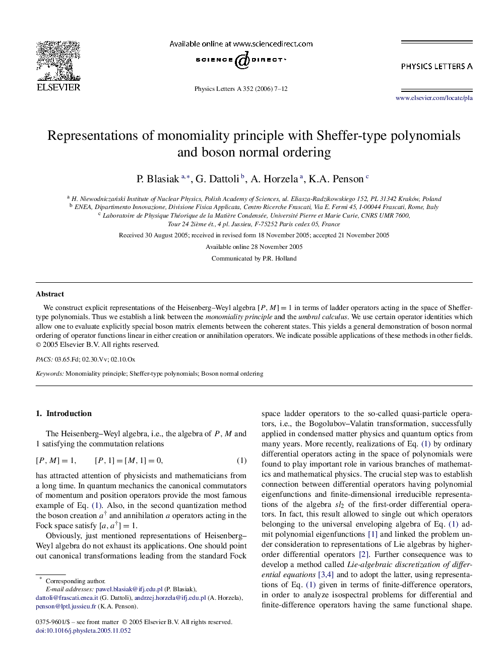 Representations of monomiality principle with Sheffer-type polynomials and boson normal ordering