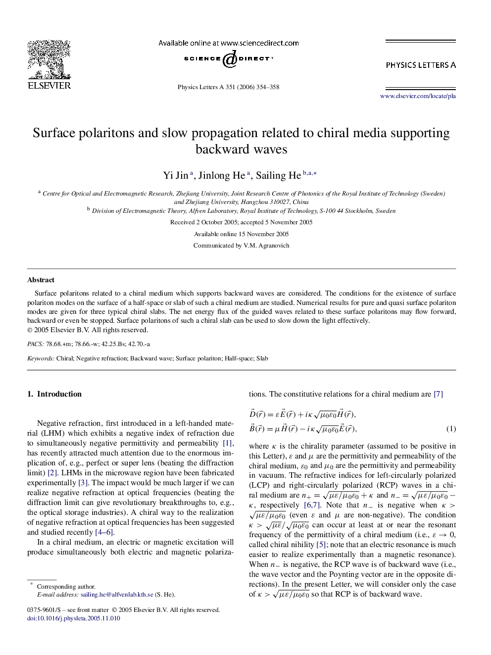 Surface polaritons and slow propagation related to chiral media supporting backward waves