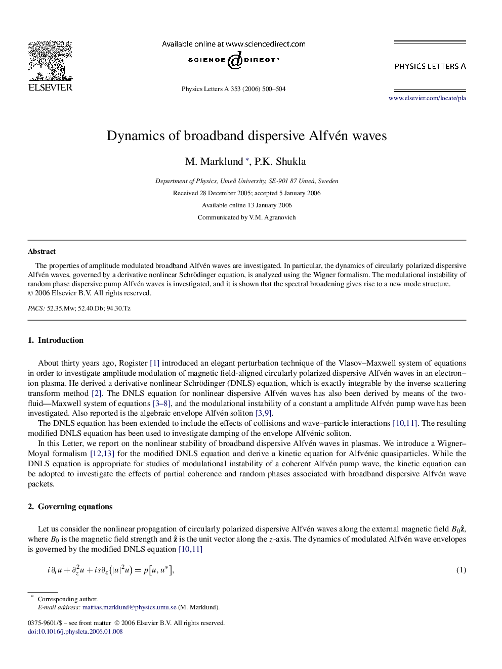 Dynamics of broadband dispersive Alfvén waves