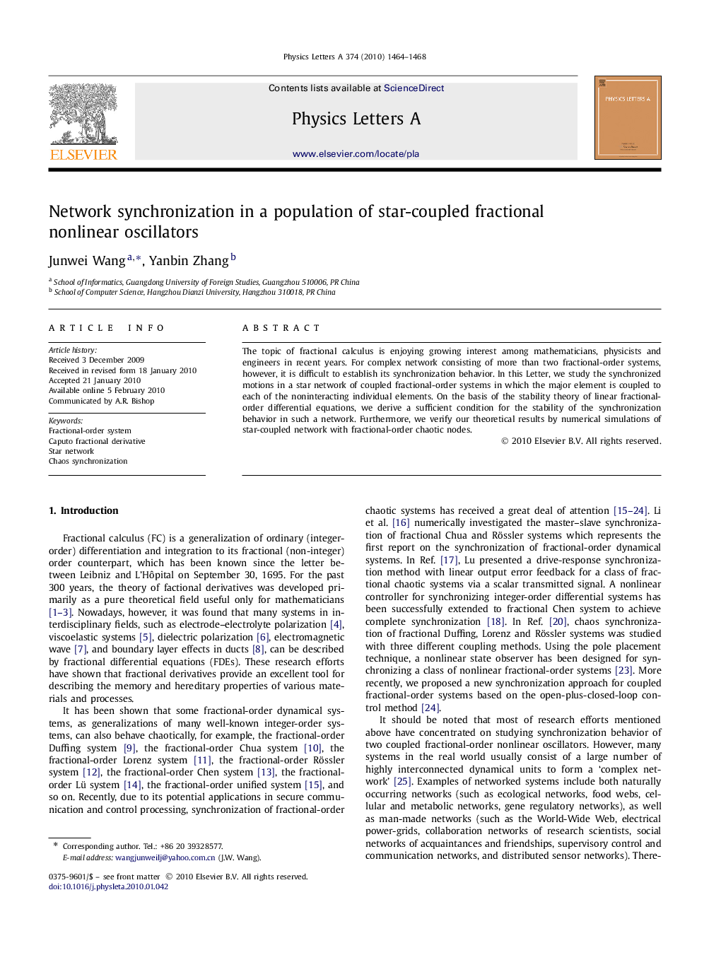 Network synchronization in a population of star-coupled fractional nonlinear oscillators