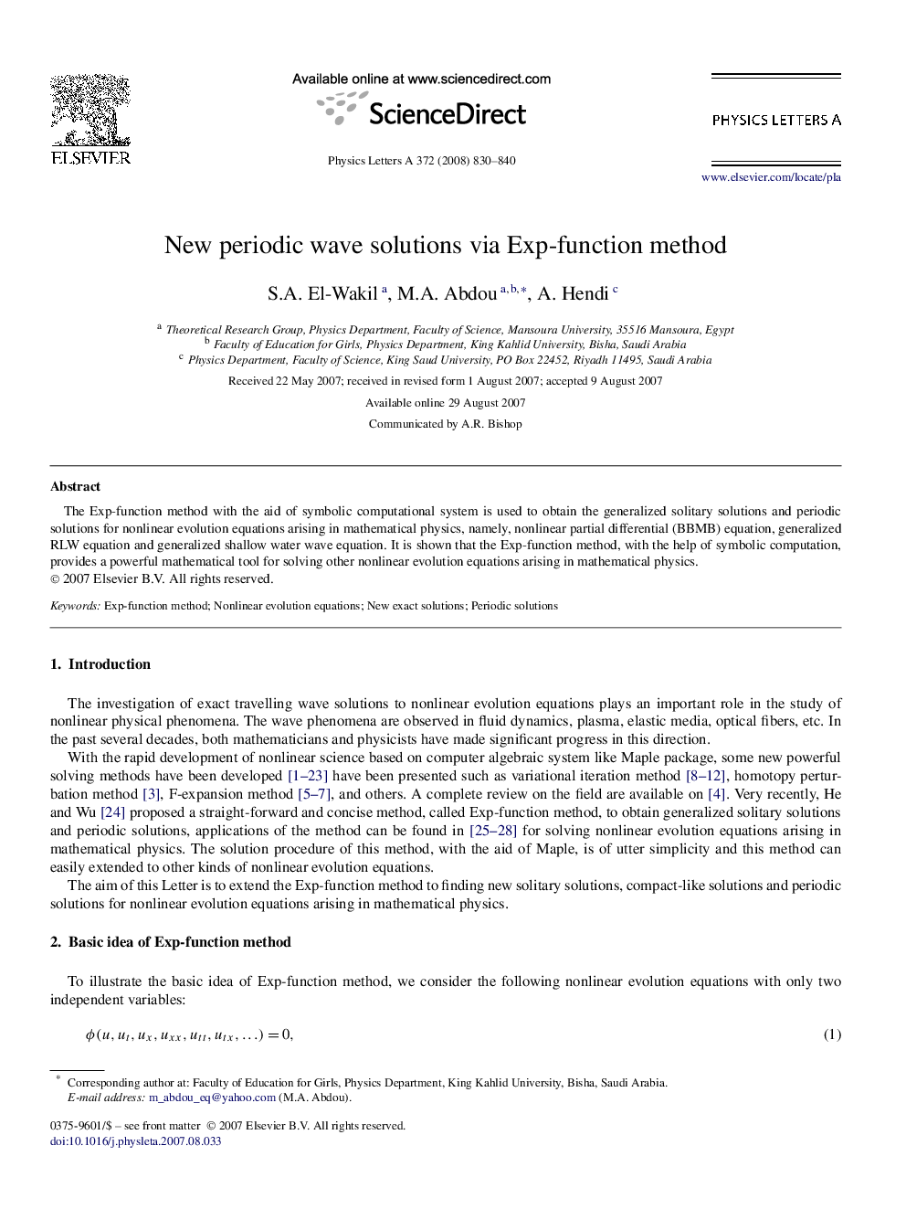 New periodic wave solutions via Exp-function method