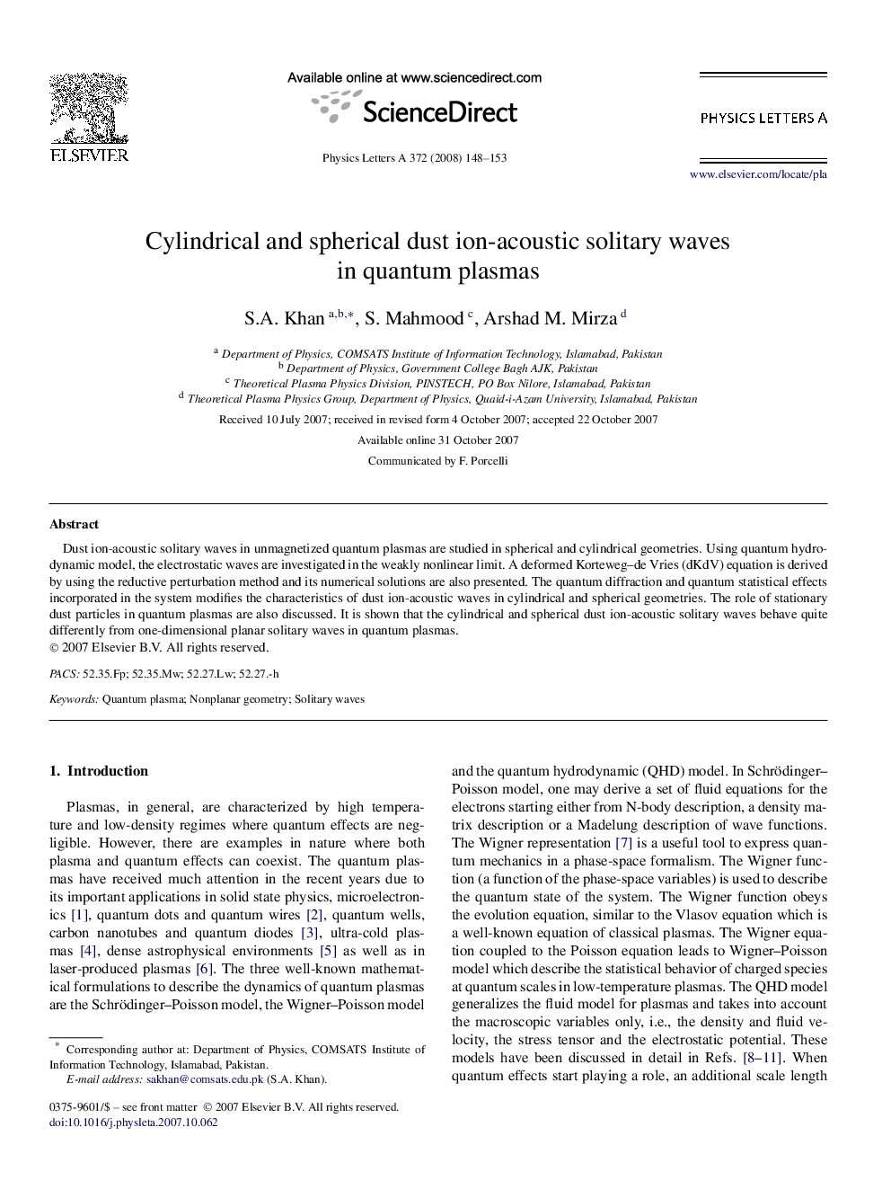 Cylindrical and spherical dust ion-acoustic solitary waves in quantum plasmas