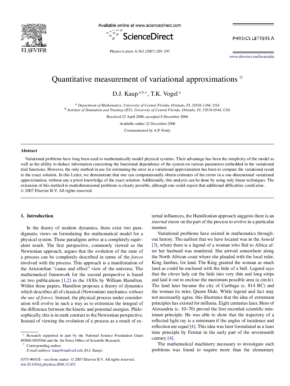 Quantitative measurement of variational approximations 