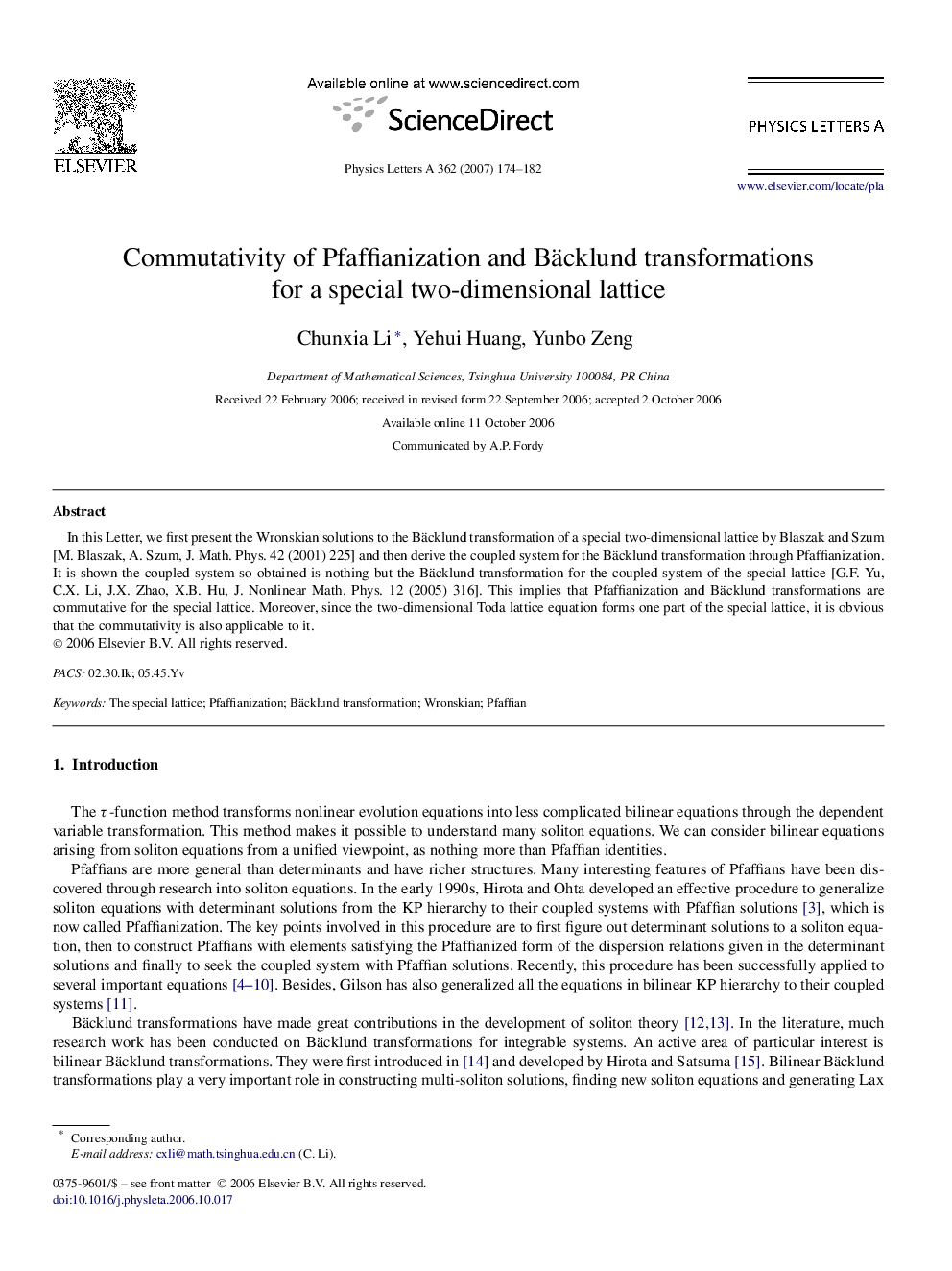 Commutativity of Pfaffianization and Bäcklund transformations for a special two-dimensional lattice