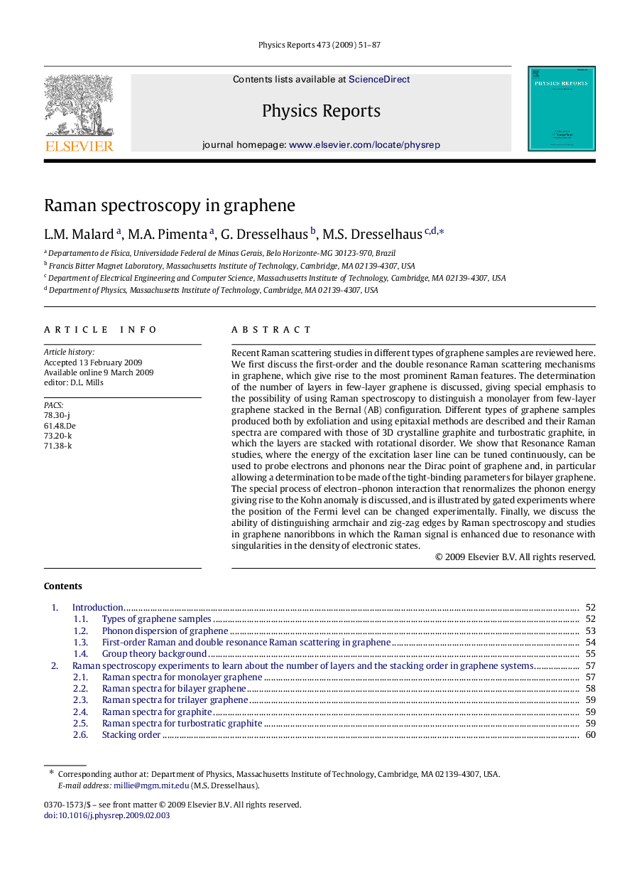 Raman spectroscopy in graphene