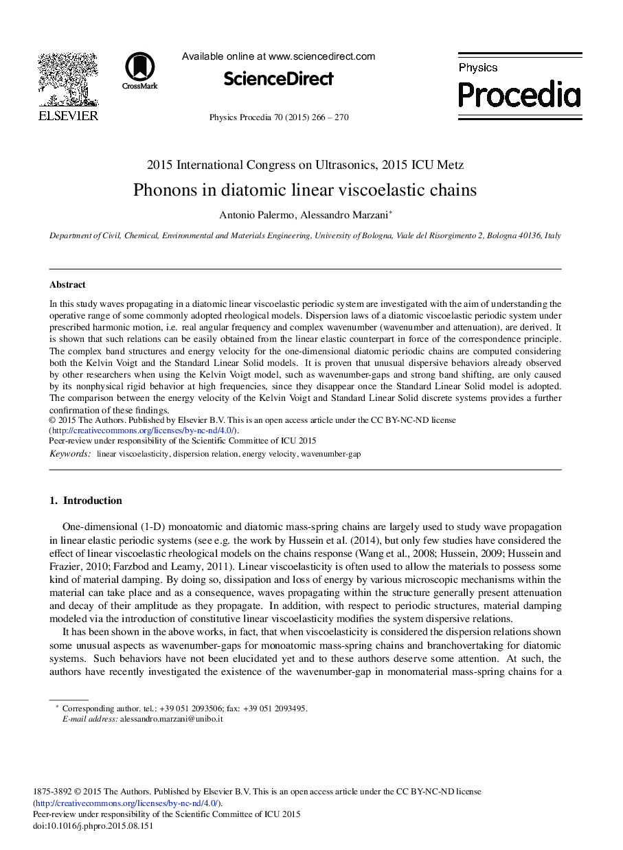 Phonons in Diatomic Linear Viscoelastic Chains