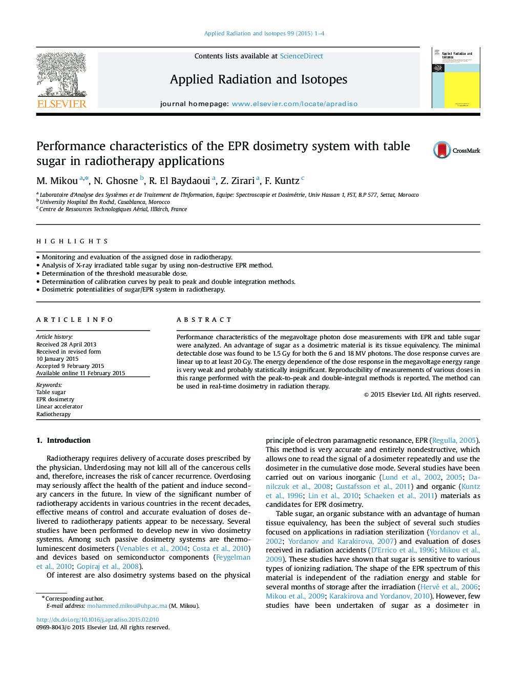 Performance characteristics of the EPR dosimetry system with table sugar in radiotherapy applications