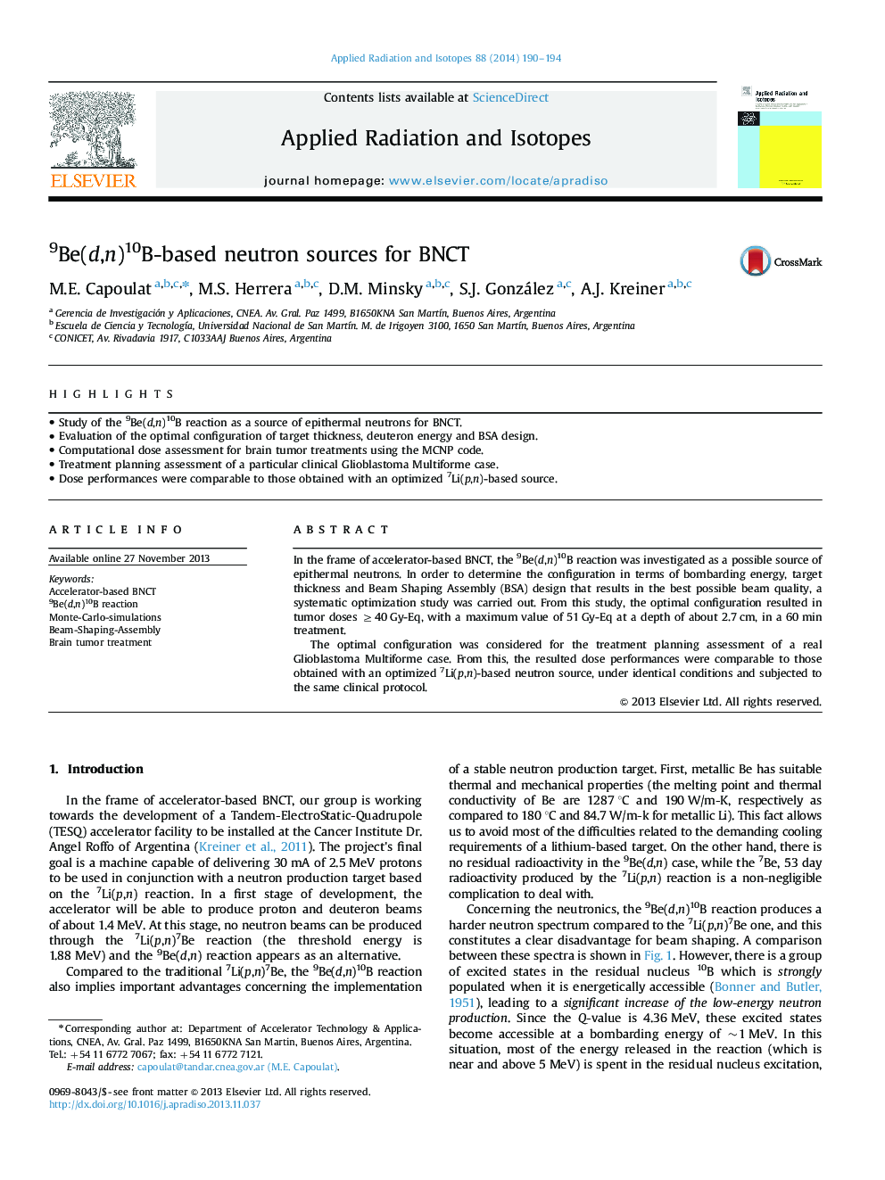 9Be(d,n)10B-based neutron sources for BNCT