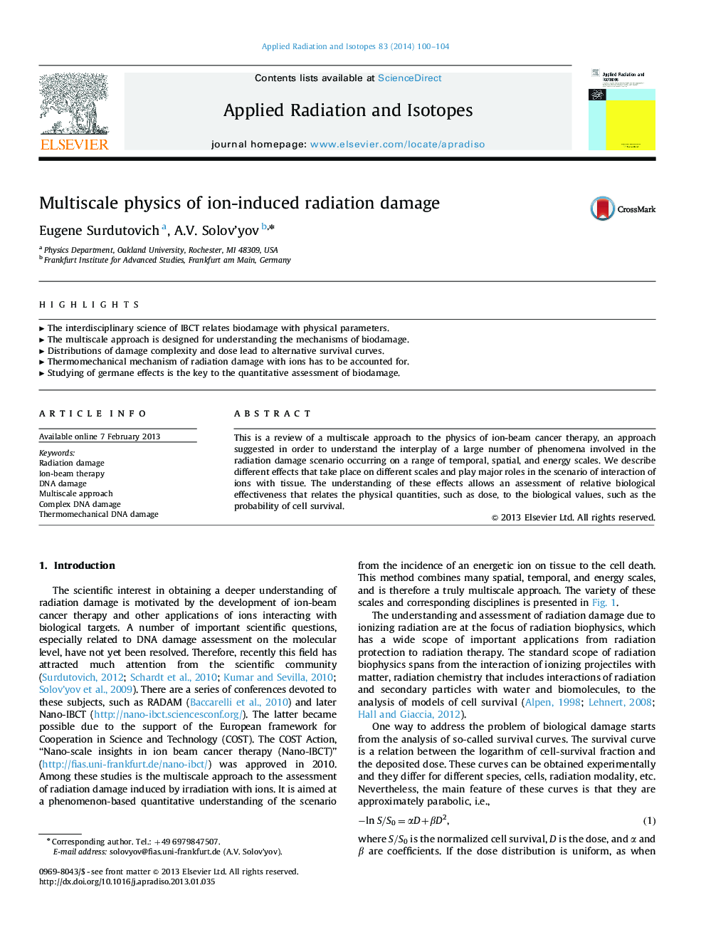 Multiscale physics of ion-induced radiation damage