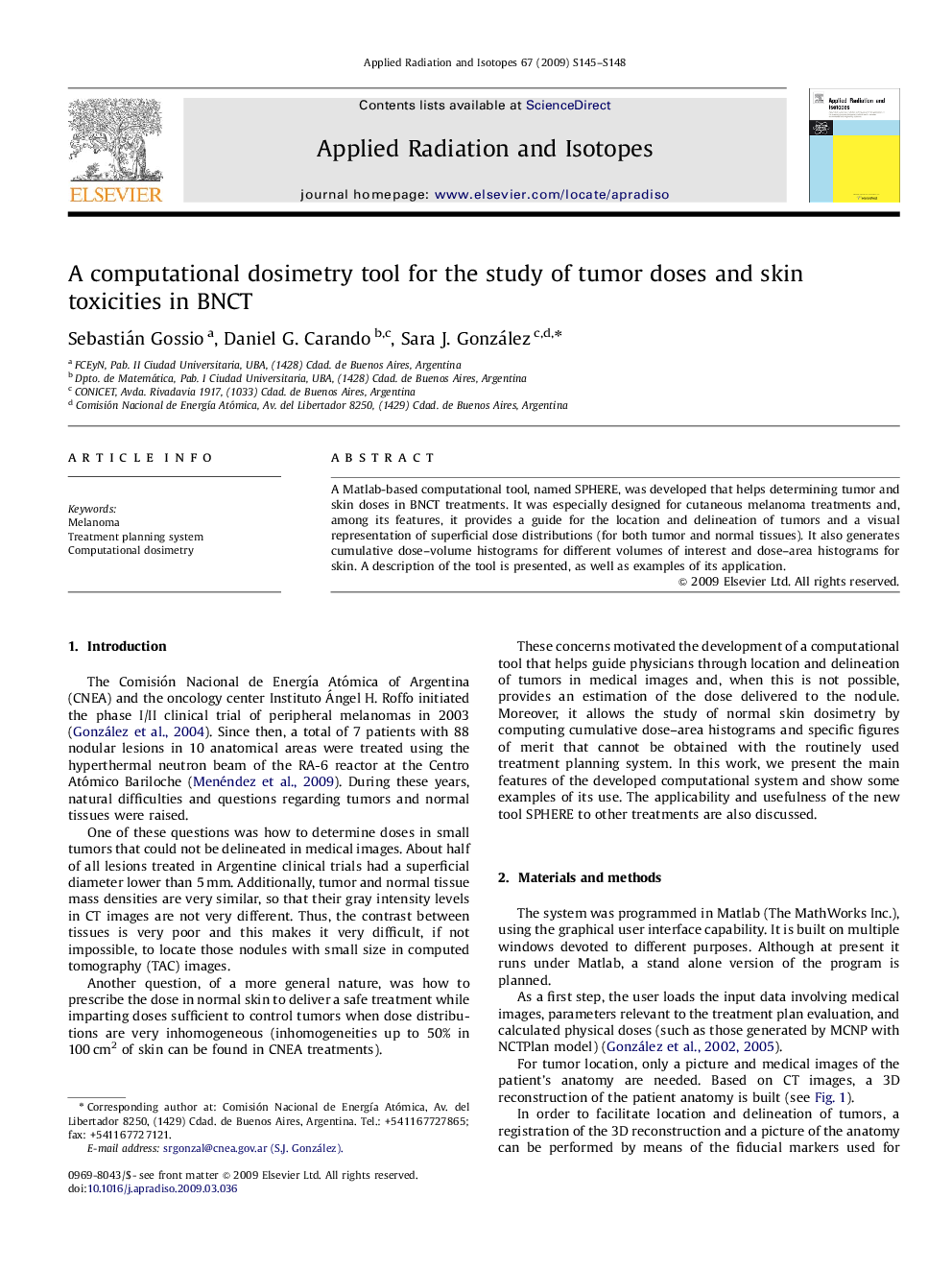 A computational dosimetry tool for the study of tumor doses and skin toxicities in BNCT