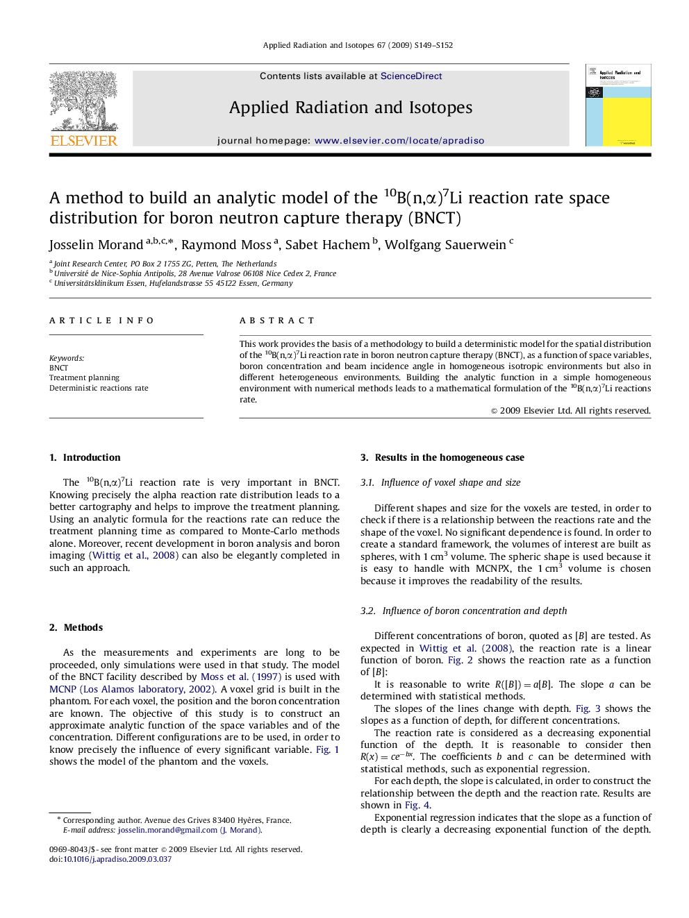 A method to build an analytic model of the 10B(n,α)7Li reaction rate space distribution for boron neutron capture therapy (BNCT)