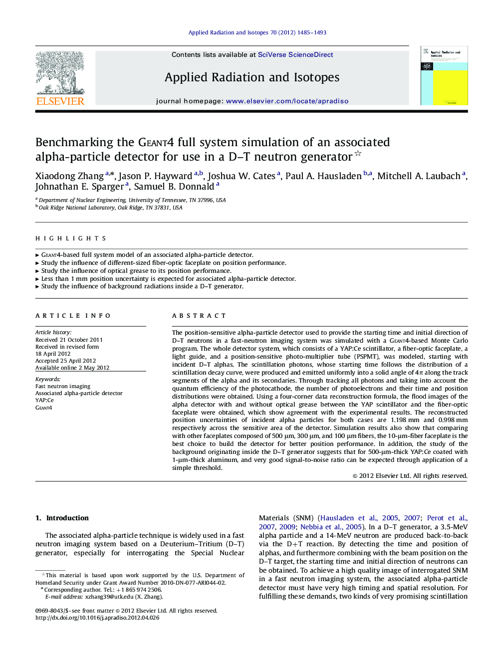 Benchmarking the Geant4 full system simulation of an associated alpha-particle detector for use in a D-T neutron generator