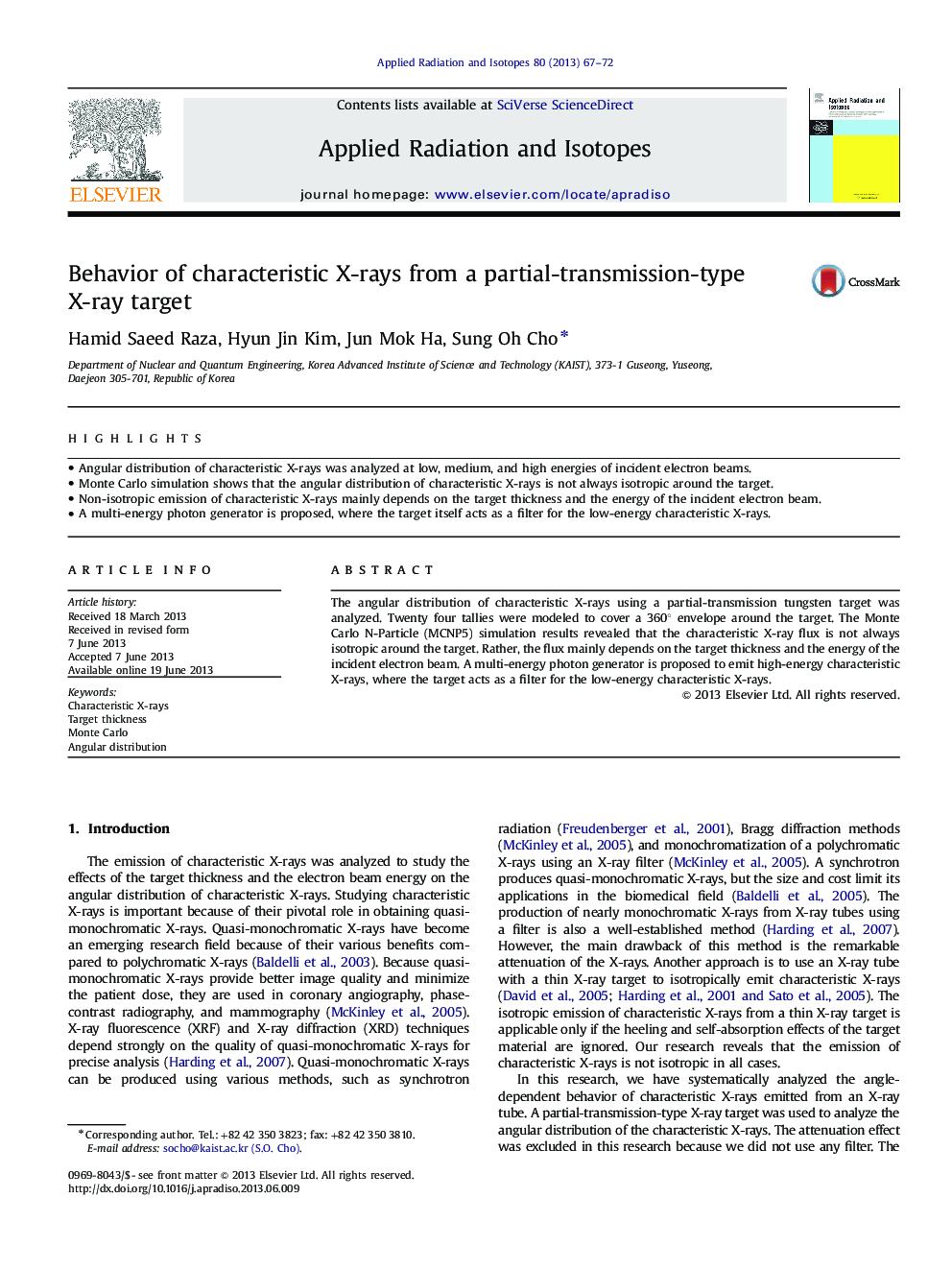 Behavior of characteristic X-rays from a partial-transmission-type X-ray target