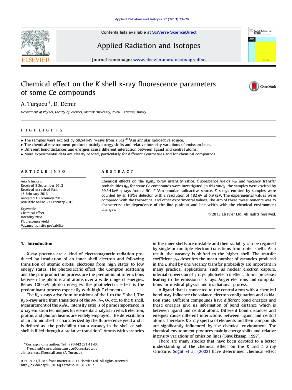 Chemical effect on the K shell x-ray fluorescence parameters of some Ce compounds