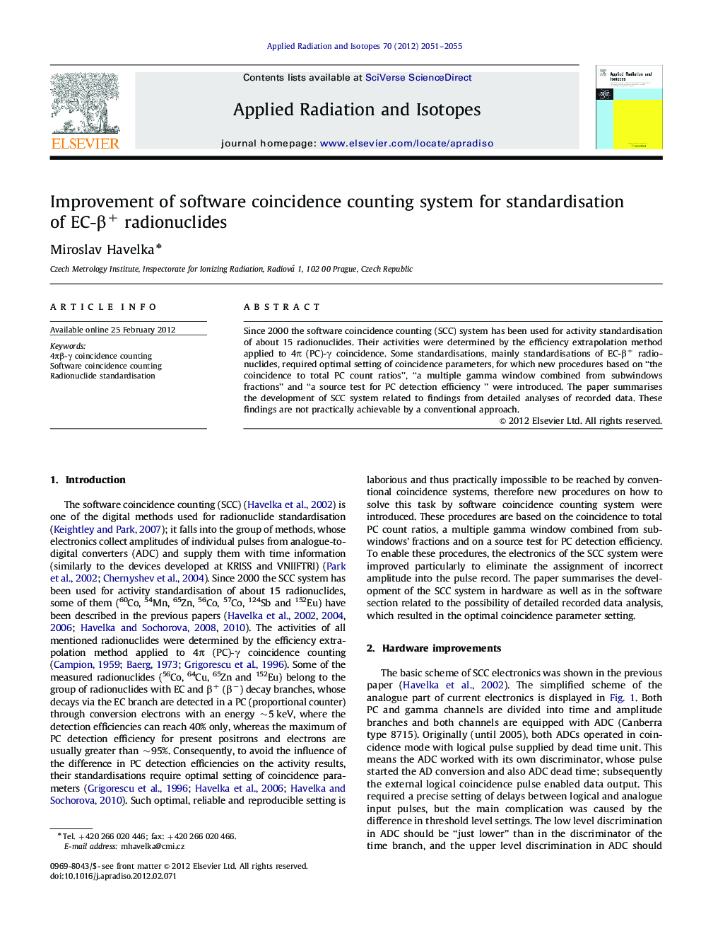 Improvement of software coincidence counting system for standardisation of EC-Î²+ radionuclides