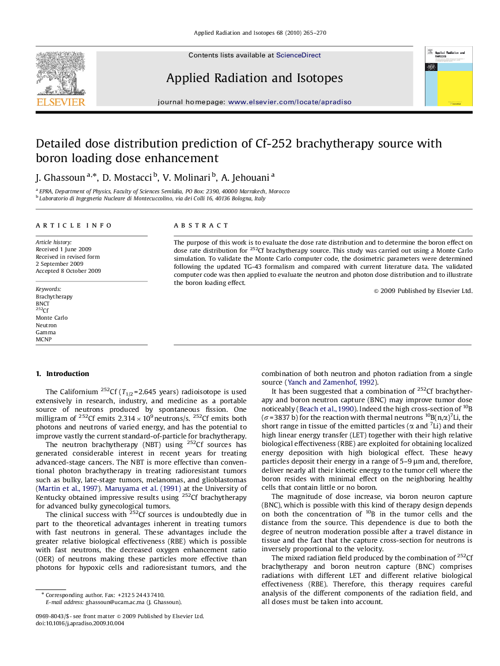 Detailed dose distribution prediction of Cf-252 brachytherapy source with boron loading dose enhancement