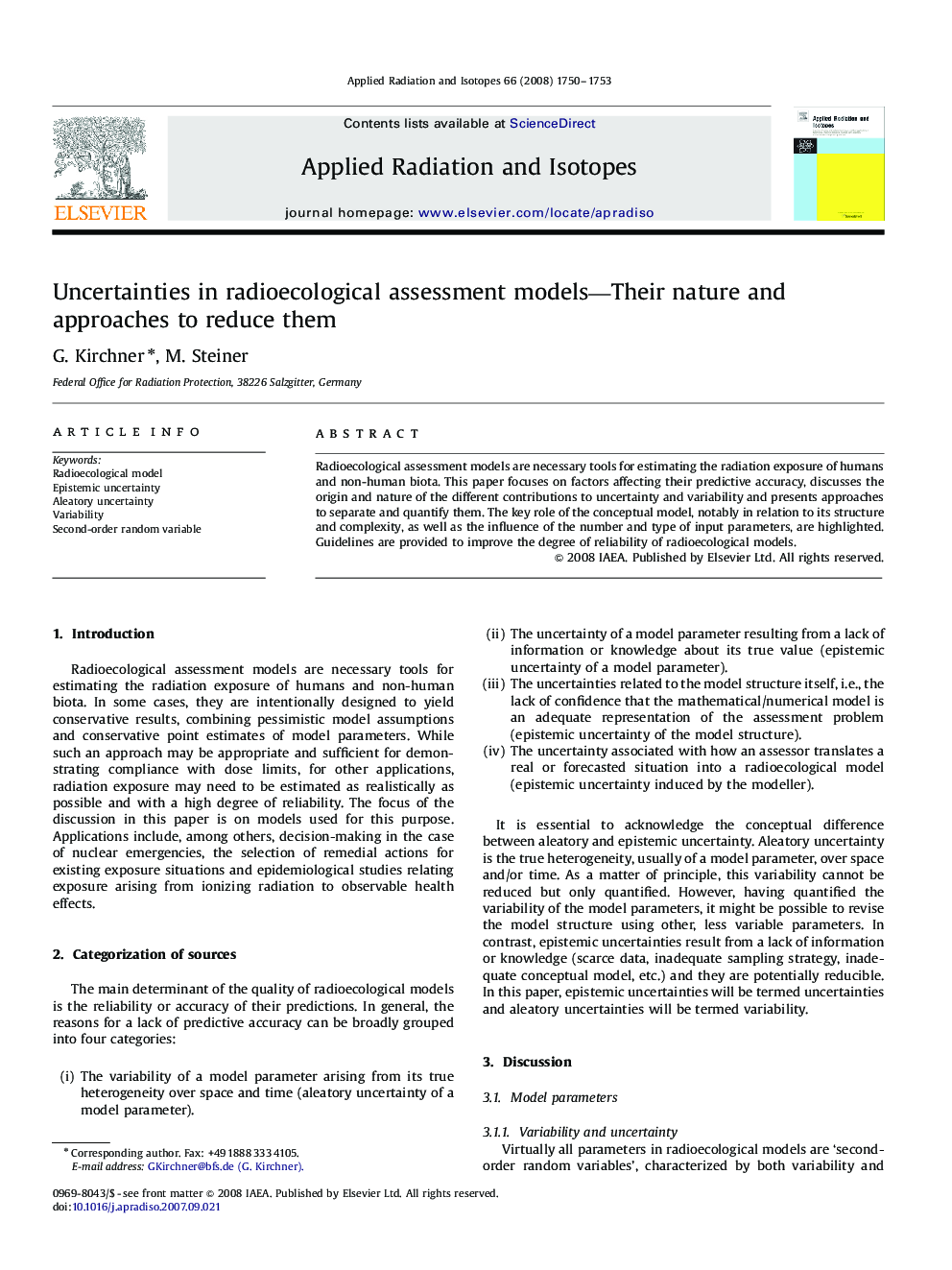 Uncertainties in radioecological assessment models-Their nature and approaches to reduce them