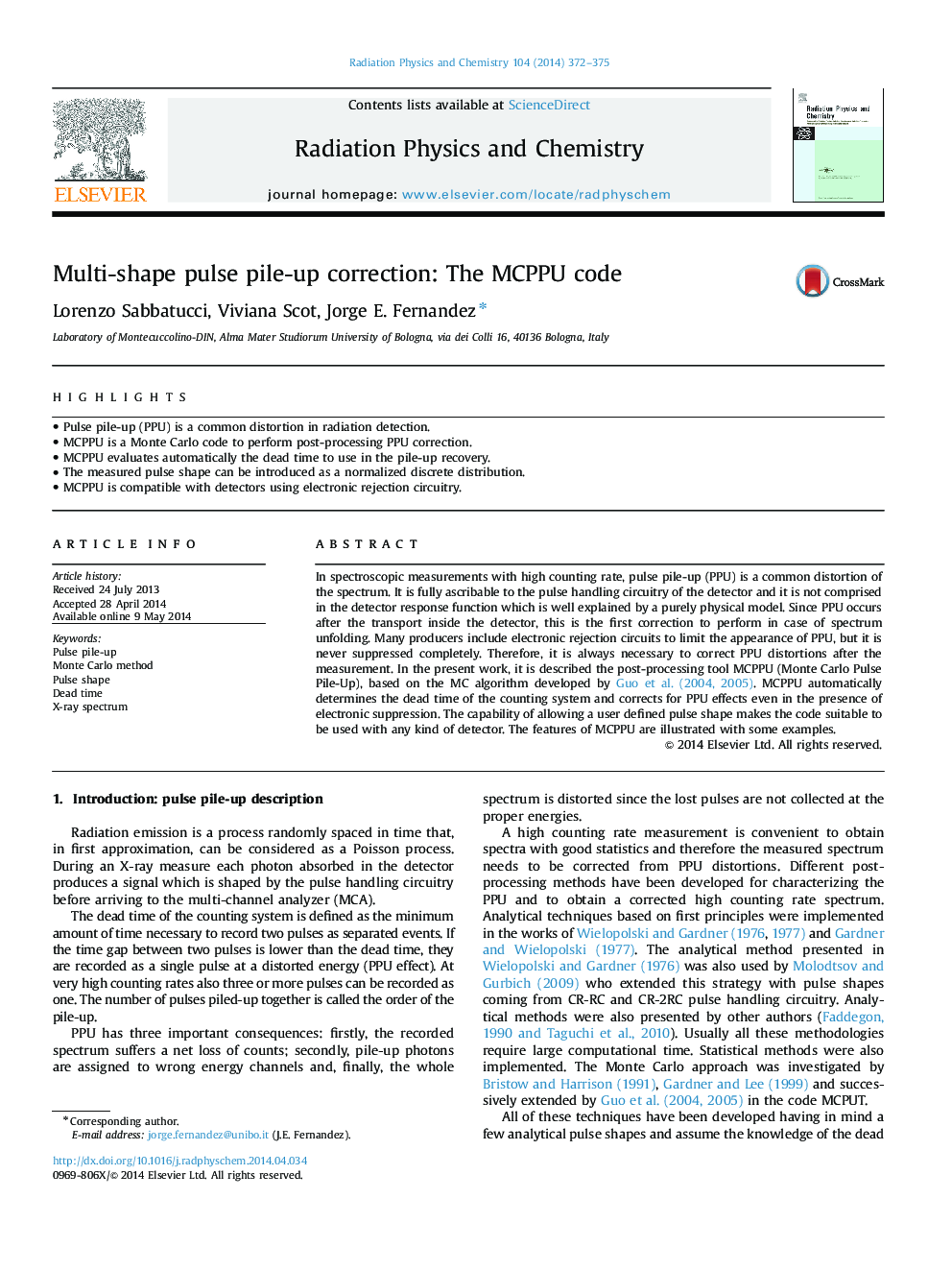 Multi-shape pulse pile-up correction: The MCPPU code