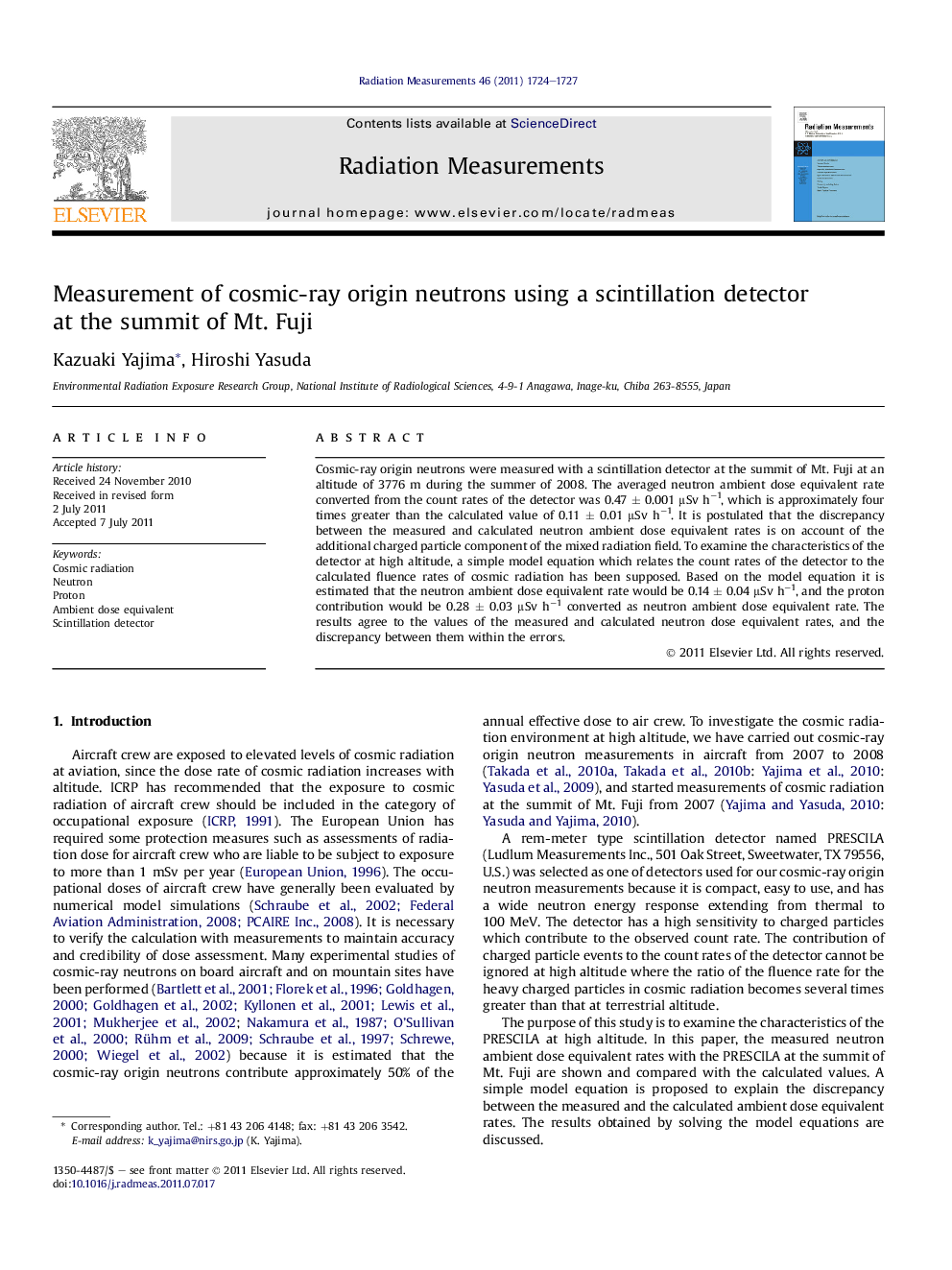 Measurement of cosmic-ray origin neutrons using a scintillation detector at the summit of Mt. Fuji