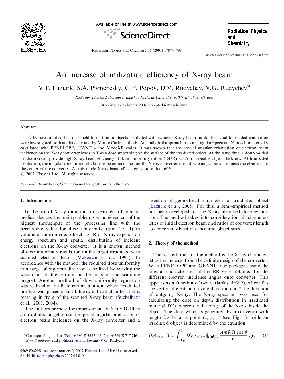 An increase of utilization efficiency of X-ray beam