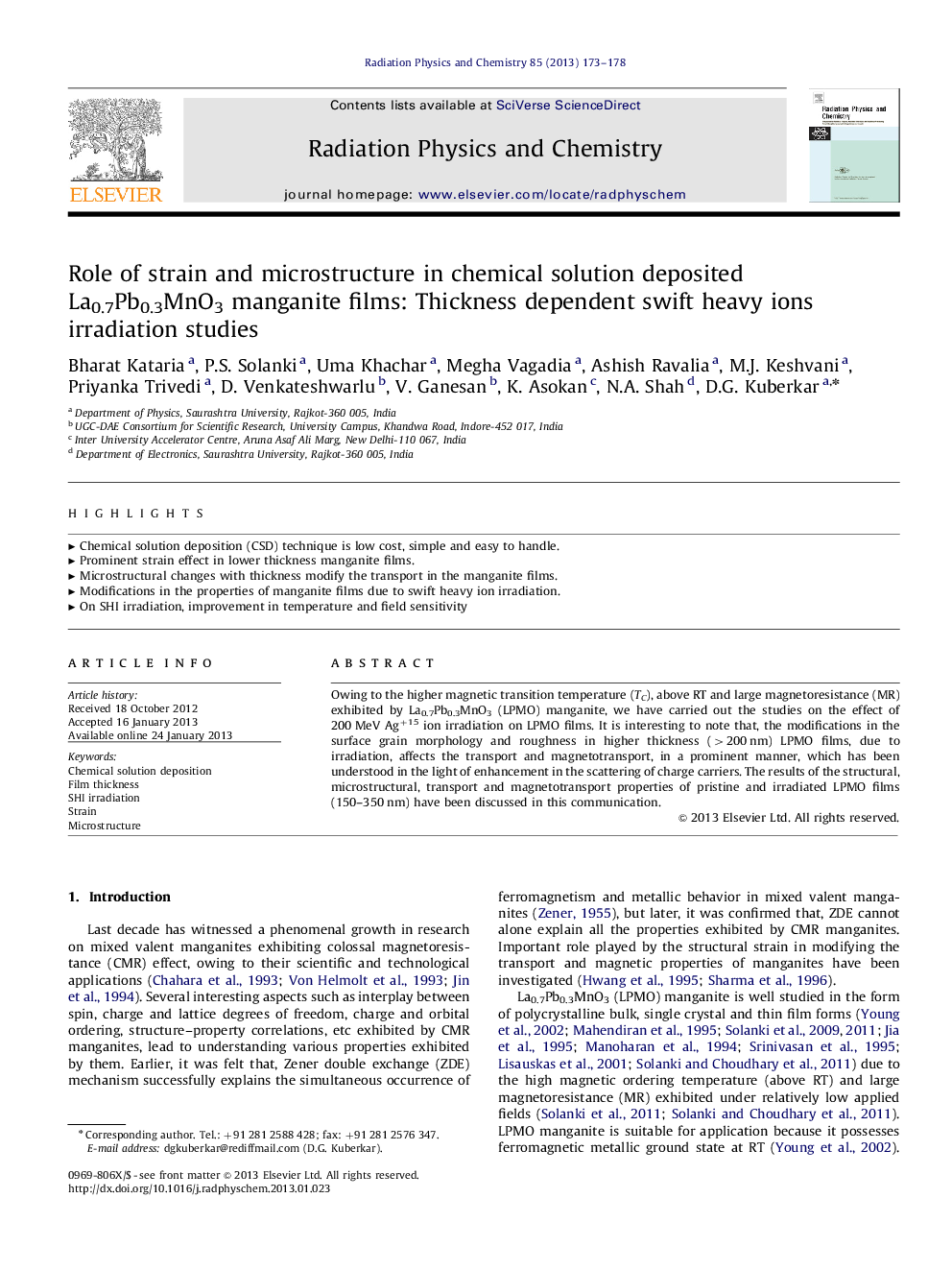 Role of strain and microstructure in chemical solution deposited La0.7Pb0.3MnO3 manganite films: Thickness dependent swift heavy ions irradiation studies