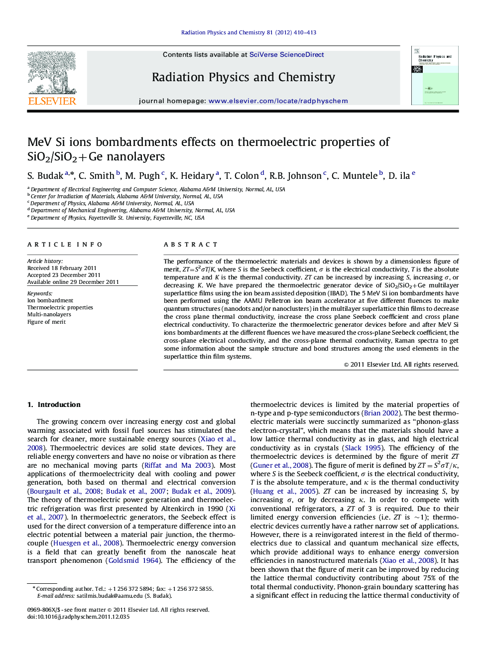 MeV Si ions bombardments effects on thermoelectric properties of SiO2/SiO2+Ge nanolayers