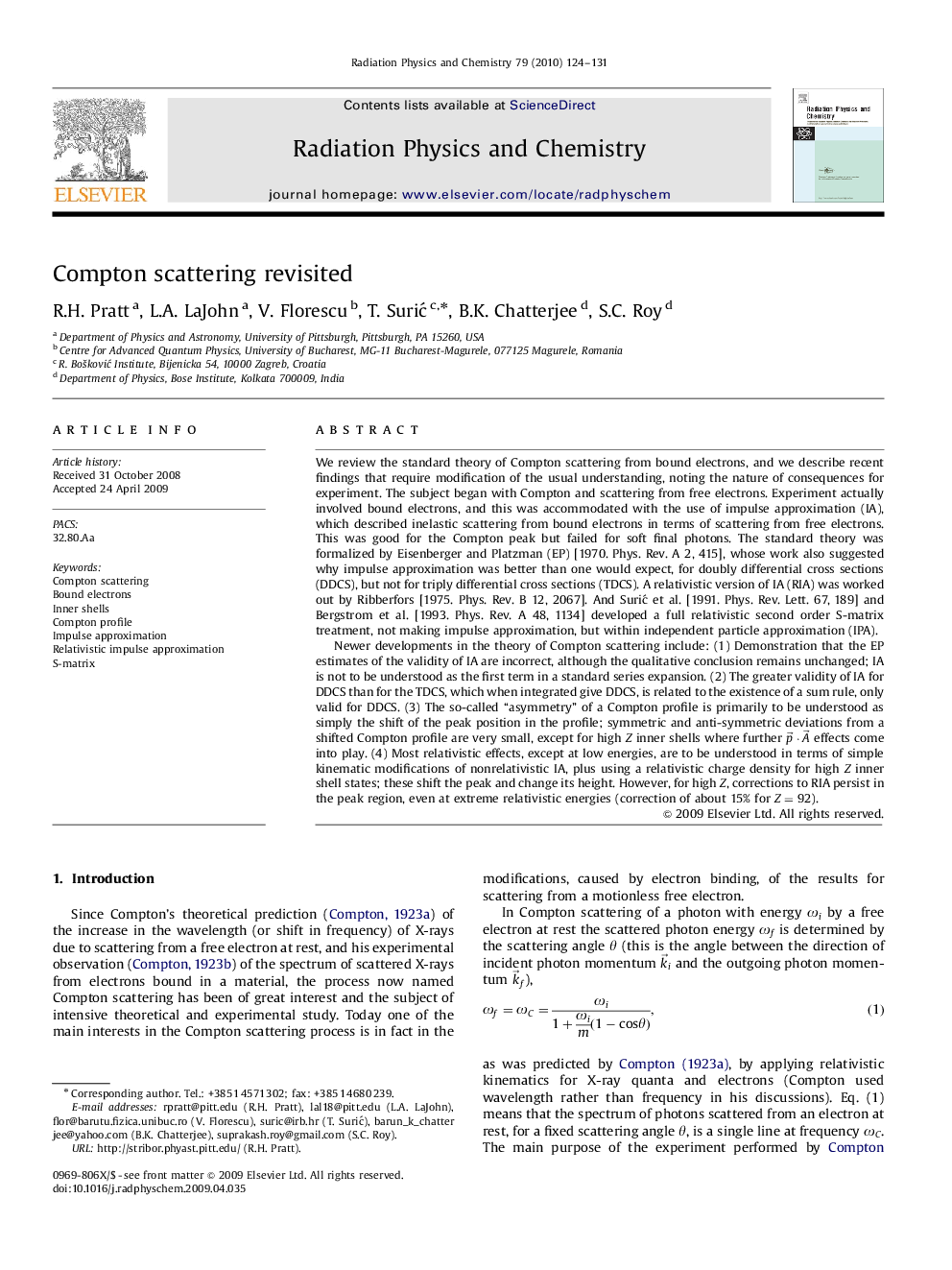 Compton scattering revisited