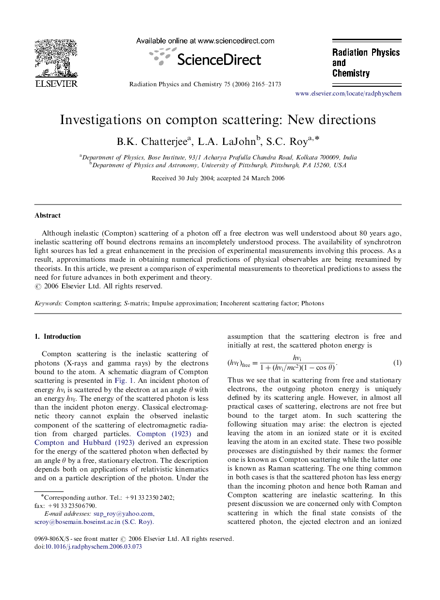 Investigations on compton scattering: New directions