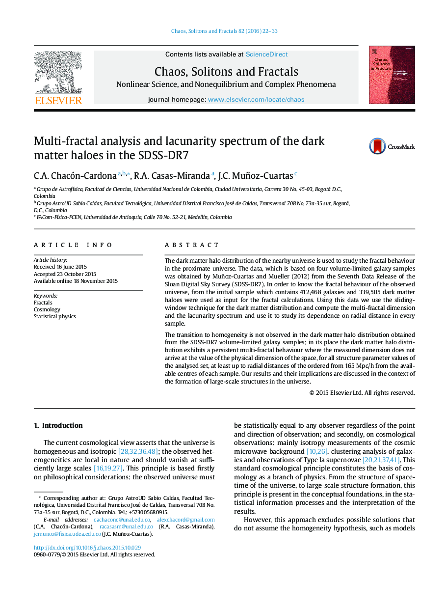 Multi-fractal analysis and lacunarity spectrum of the dark matter haloes in the SDSS-DR7