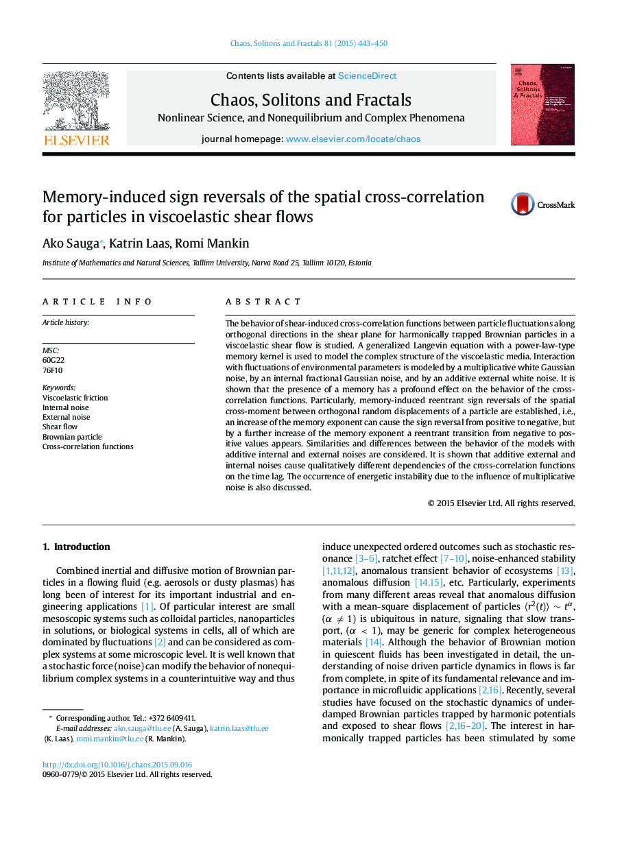 Memory-induced sign reversals of the spatial cross-correlation for particles in viscoelastic shear flows