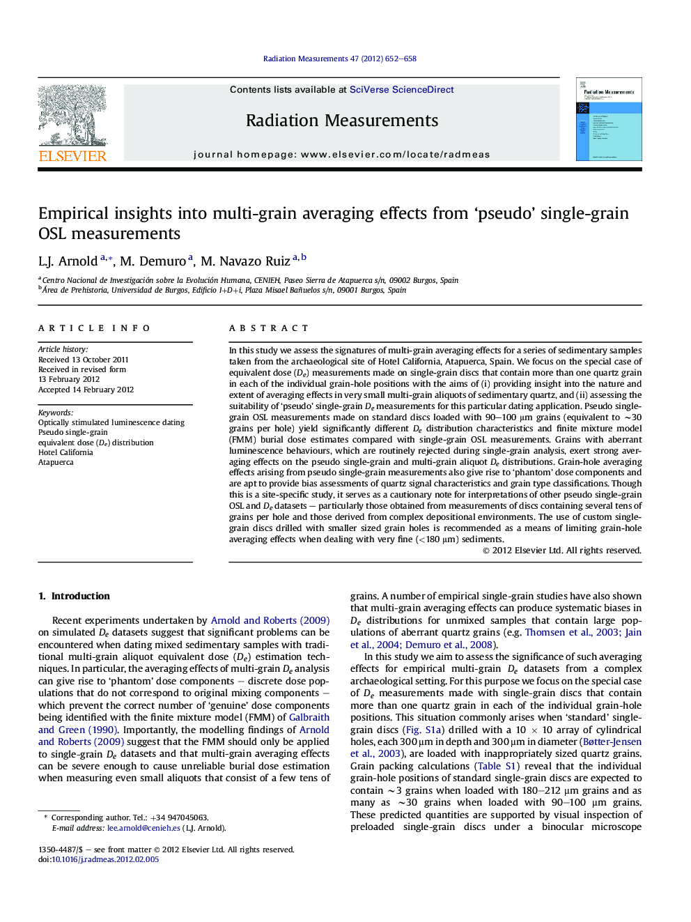 Empirical insights into multi-grain averaging effects from ‘pseudo’ single-grain OSL measurements