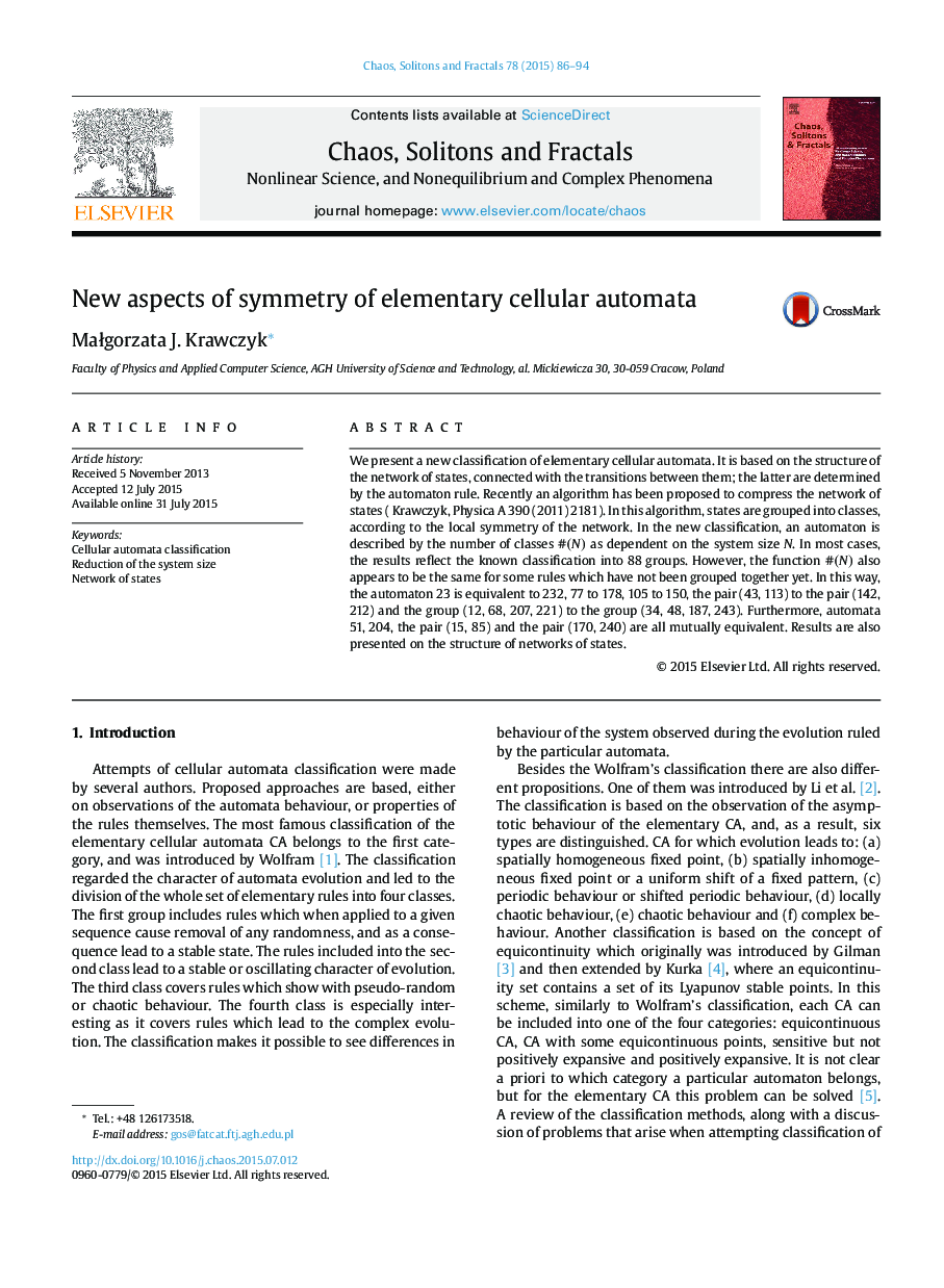 New aspects of symmetry of elementary cellular automata