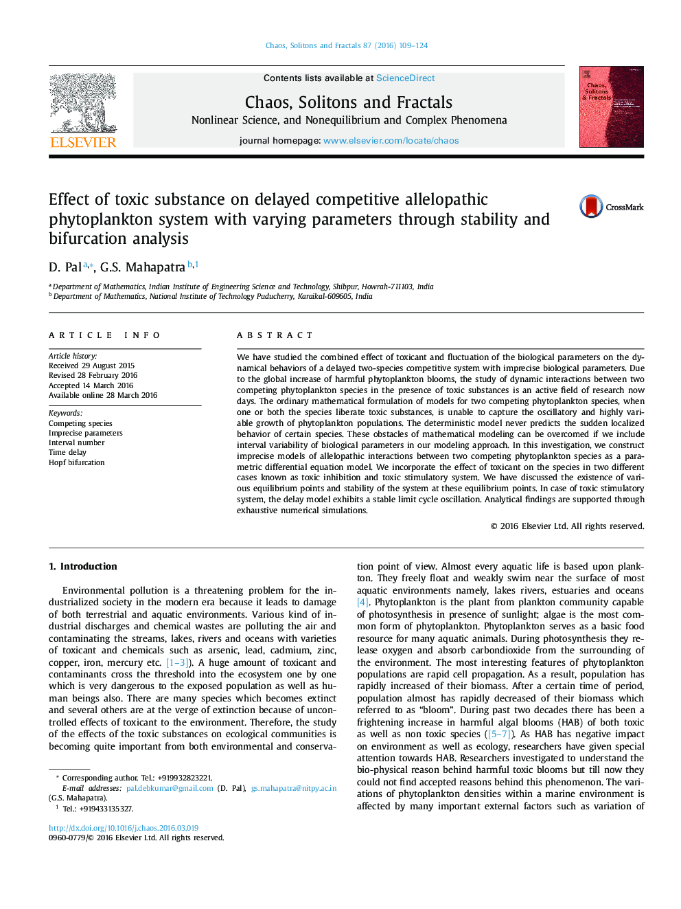 Effect of toxic substance on delayed competitive allelopathic phytoplankton system with varying parameters through stability and bifurcation analysis