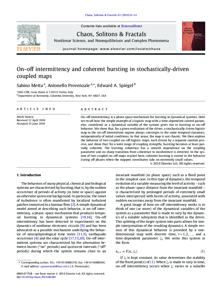 On-off intermittency and coherent bursting in stochastically-driven coupled maps