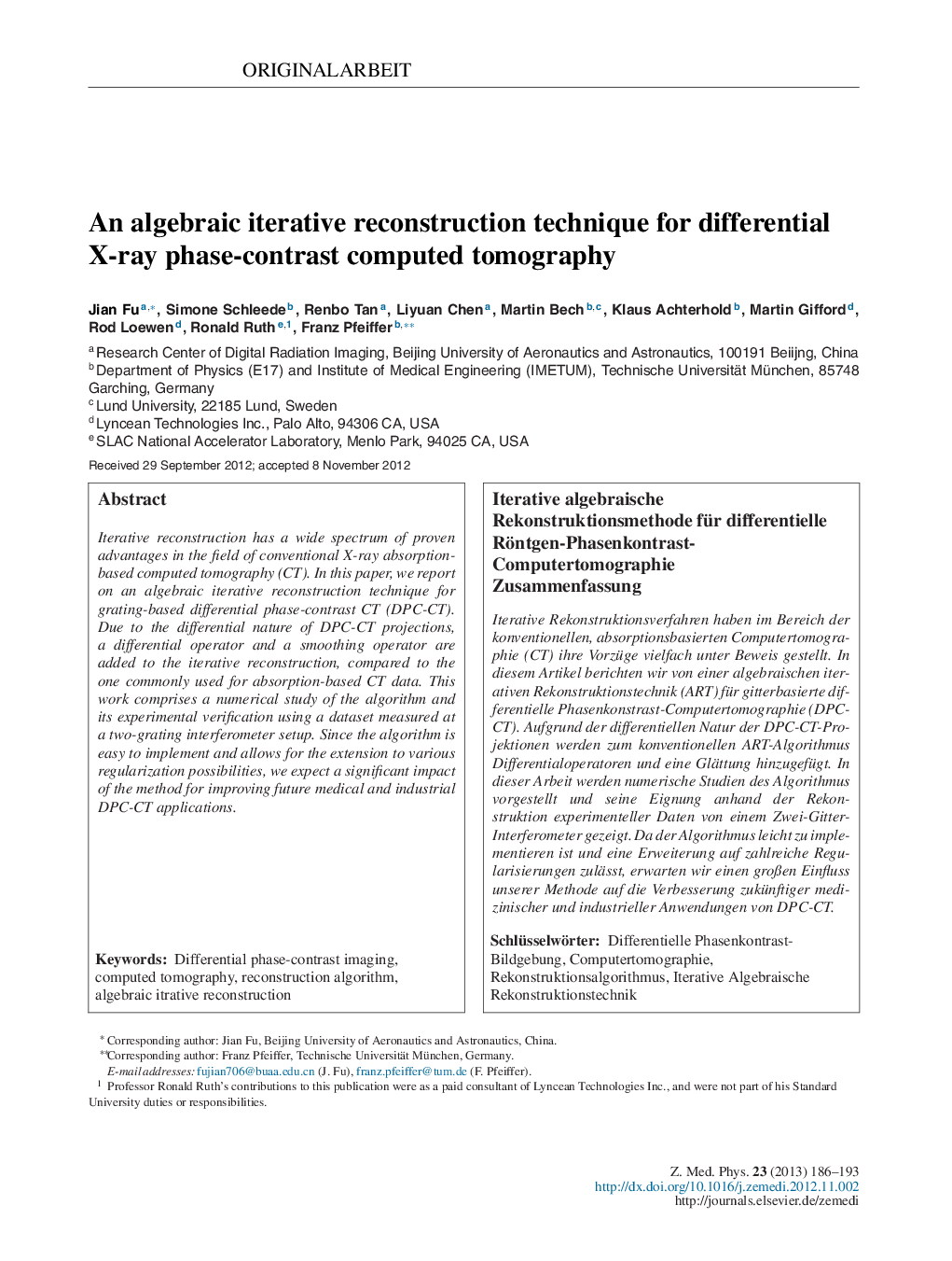 An algebraic iterative reconstruction technique for differential X-ray phase-contrast computed tomography